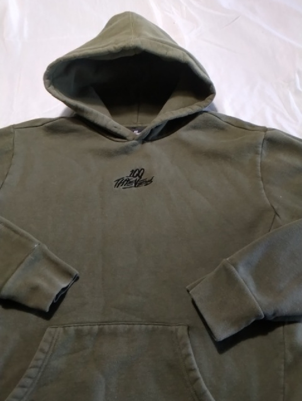 100 Thieves Dark Green Sweatshirt Hoodie , M , $45